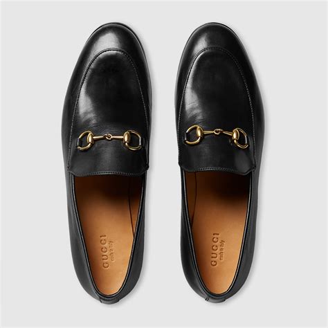 gucci jordaan leather loafer on|Gucci jordaan loafer women's.